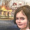 TravisChapmanArt - disaster girl painting
